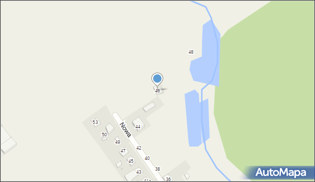 Dębienko, Nowa, 46, mapa Dębienko