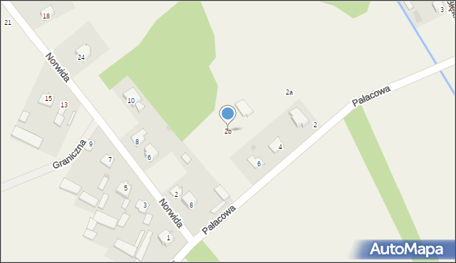 Dębinki, Norwida Cypriana Kamila, 2b, mapa Dębinki