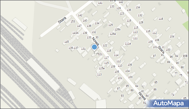 Dęblin, Nowa, 125, mapa Dęblin