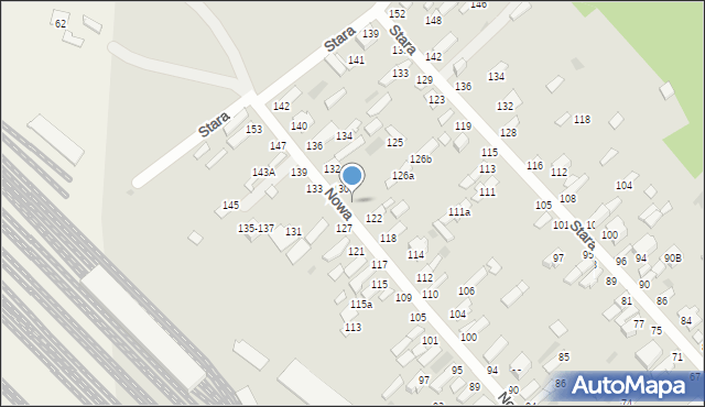 Dęblin, Nowa, 128, mapa Dęblin