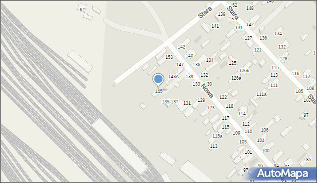 Dęblin, Nowa, 145, mapa Dęblin