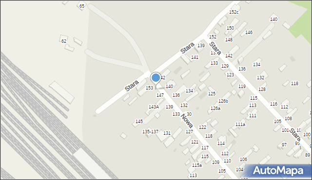 Dęblin, Nowa, 151, mapa Dęblin