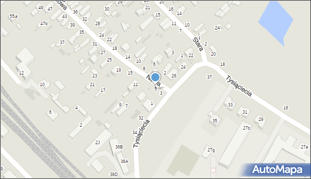 Dęblin, Nowa, 5, mapa Dęblin