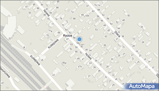 Dęblin, Nowa, 52, mapa Dęblin