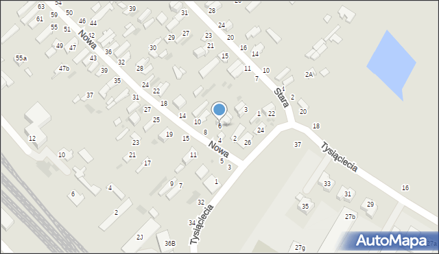 Dęblin, Nowa, 6, mapa Dęblin