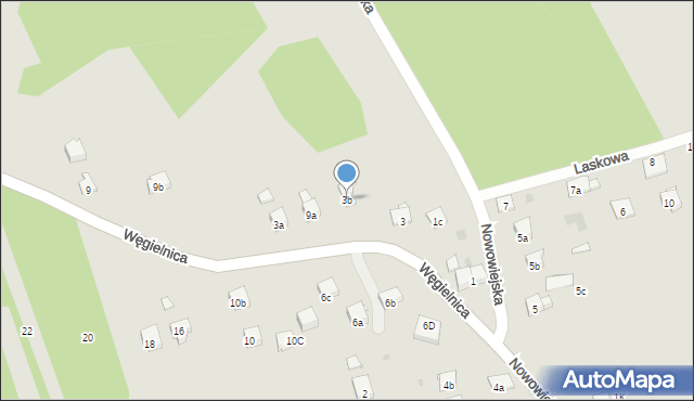 Dobczyce, Nowowiejska, 3b, mapa Dobczyce