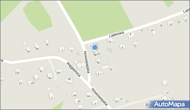 Dobczyce, Nowowiejska, 5a, mapa Dobczyce