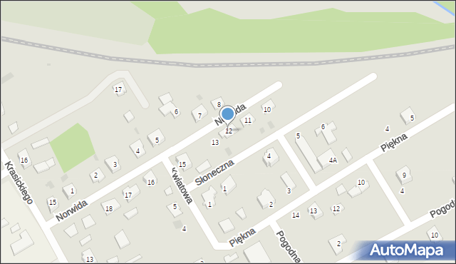 Dobiegniew, Norwida Cypriana Kamila, 12, mapa Dobiegniew