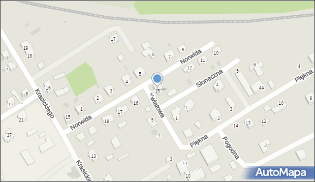 Dobiegniew, Norwida Cypriana Kamila, 15, mapa Dobiegniew