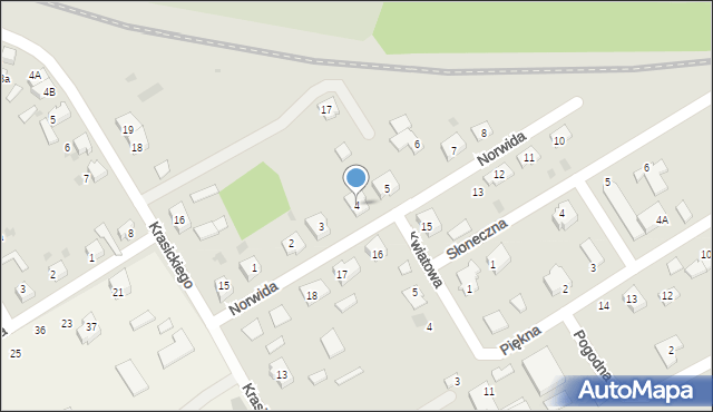 Dobiegniew, Norwida Cypriana Kamila, 4, mapa Dobiegniew