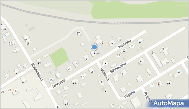 Dobiegniew, Norwida Cypriana Kamila, 5, mapa Dobiegniew