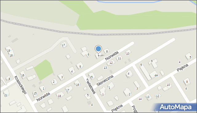 Dobiegniew, Norwida Cypriana Kamila, 7, mapa Dobiegniew