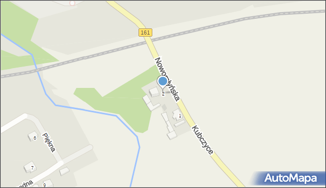 Dobiegniew, Nowomłyńska, 2, mapa Dobiegniew