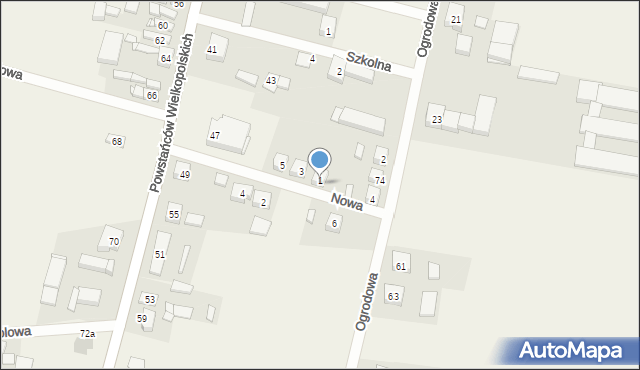 Dobieżyn, Nowa, 11, mapa Dobieżyn