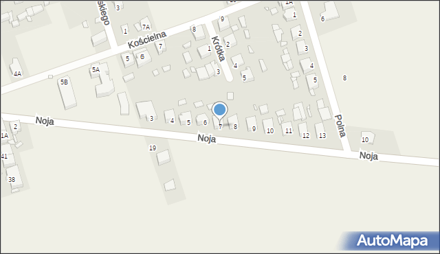 Drawsko, Noja Józefa, 7, mapa Drawsko