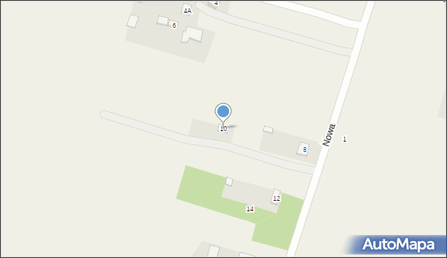 Drelów, Nowa, 10, mapa Drelów