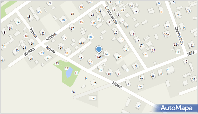 Duczki, Nowa, 14a, mapa Duczki
