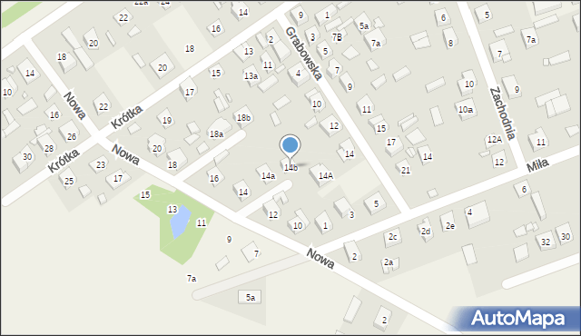 Duczki, Nowa, 14b, mapa Duczki