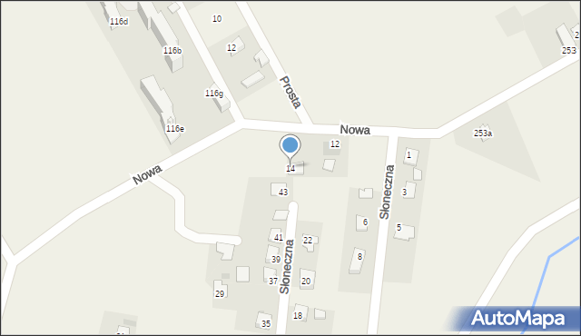 Dwikozy, Nowa, 14, mapa Dwikozy
