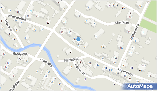 Dzierżoniów, Nowowiejska, 6, mapa Dzierżoniów