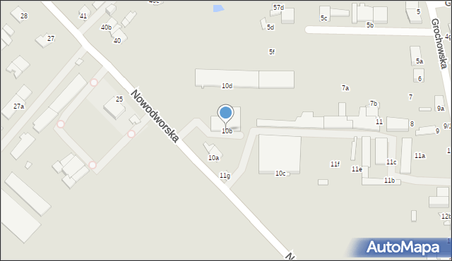 Elbląg, Nowodworska, 10b, mapa Elbląga