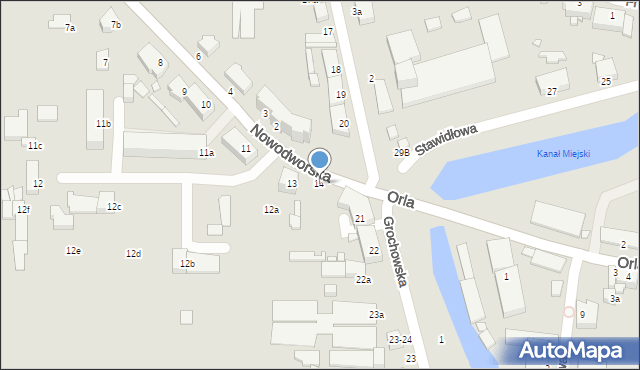 Elbląg, Nowodworska, 14, mapa Elbląga