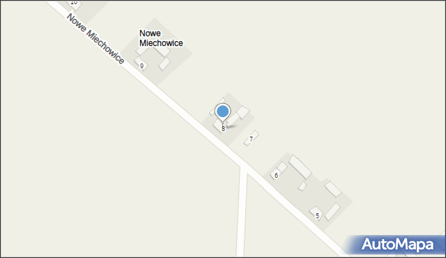 Falborz-Kolonia, Nowe Miechowice, 8, mapa Falborz-Kolonia