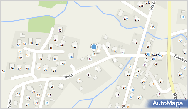 Frysztak, Nowa, 12, mapa Frysztak