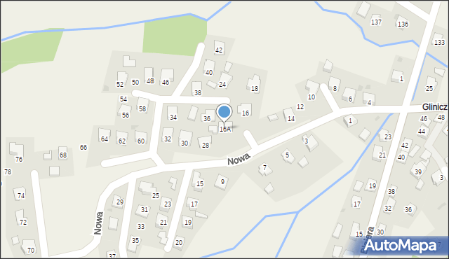 Frysztak, Nowa, 16A, mapa Frysztak