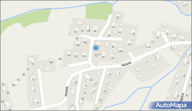 Frysztak, Nowa, 32, mapa Frysztak