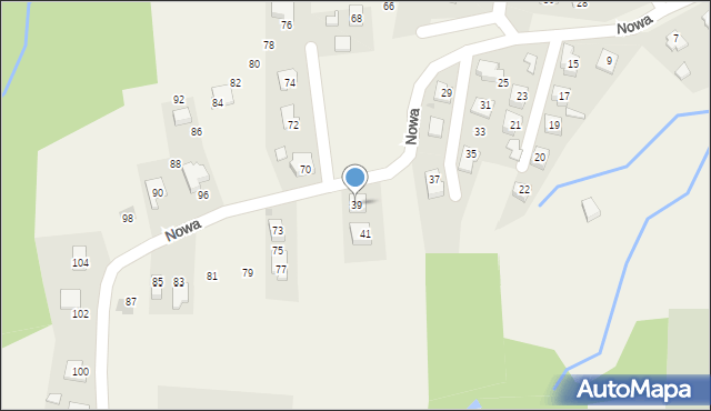 Frysztak, Nowa, 39, mapa Frysztak