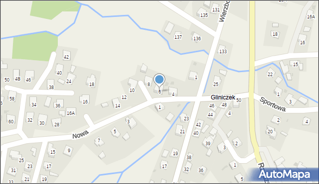 Frysztak, Nowa, 6, mapa Frysztak