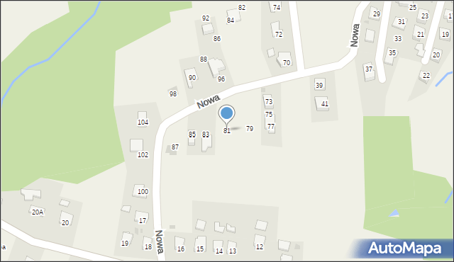 Frysztak, Nowa, 81, mapa Frysztak