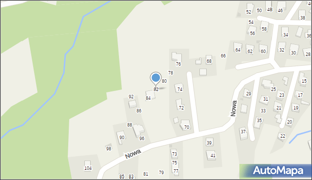 Frysztak, Nowa, 82, mapa Frysztak