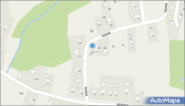 Frysztak, Nowa, 87, mapa Frysztak