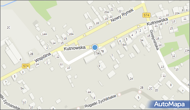 Gąbin, Nowy Rynek, 8, mapa Gąbin