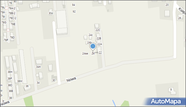 Gaj, Nowa, 24, mapa Gaj