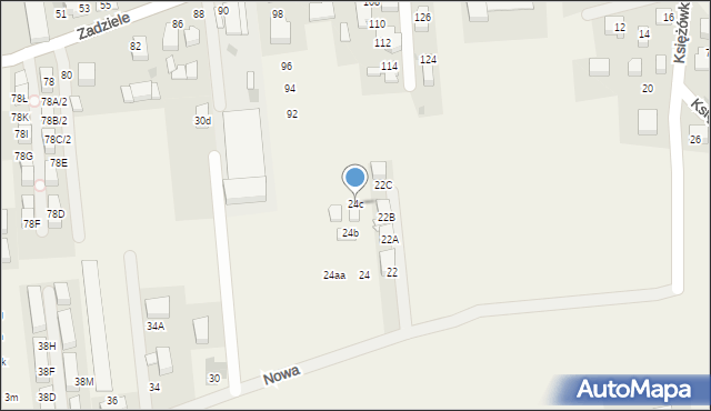 Gaj, Nowa, 24c, mapa Gaj
