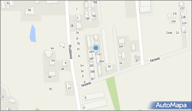 Gaj, Nowa, 38L, mapa Gaj