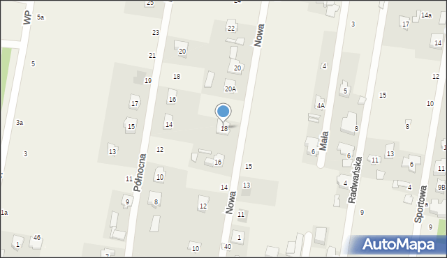Gałków Mały, Nowa, 18, mapa Gałków Mały
