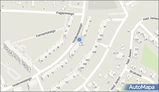 Gdańsk, Noskowskiego Zygmunta, 5B, mapa Gdańska