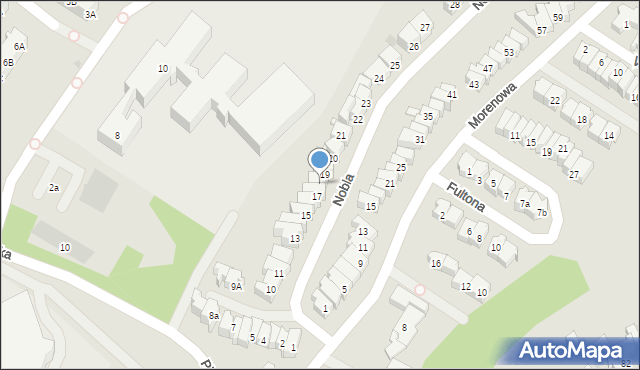 Gdańsk, Nobla Alfreda, 18, mapa Gdańska