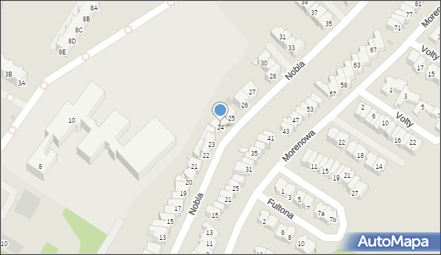 Gdańsk, Nobla Alfreda, 24, mapa Gdańska