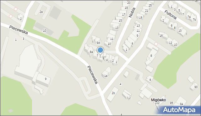 Gdańsk, Nobla Alfreda, 6, mapa Gdańska