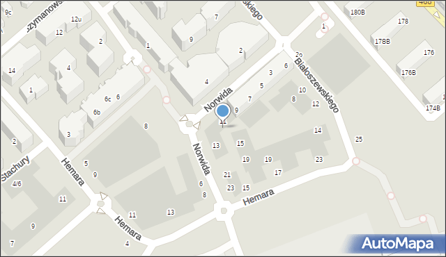 Gdańsk, Norwida Cypriana Kamila, 4i, mapa Gdańska