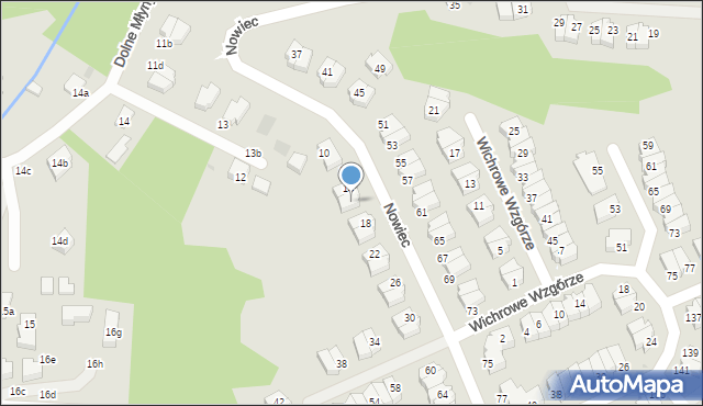 Gdańsk, Nowiec, 16, mapa Gdańska