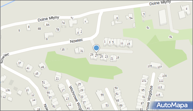 Gdańsk, Nowiec, 27, mapa Gdańska