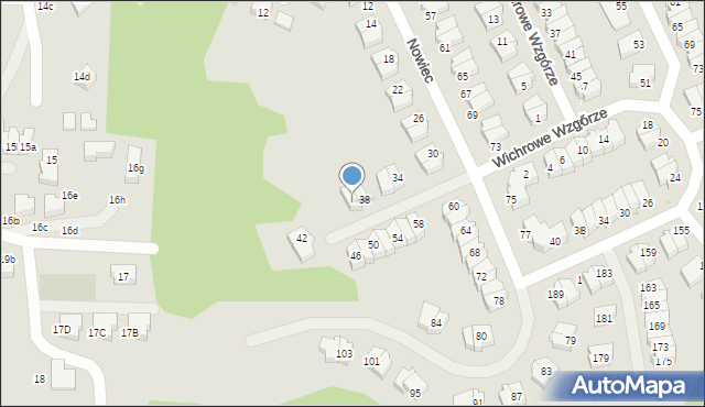 Gdańsk, Nowiec, 40, mapa Gdańska