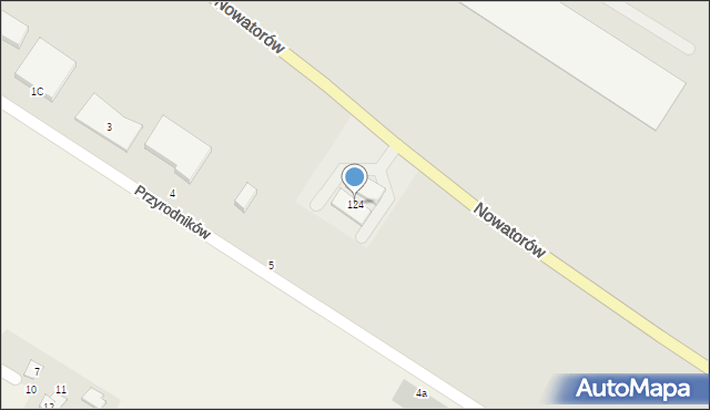 Gdańsk, Nowatorów, 124, mapa Gdańska