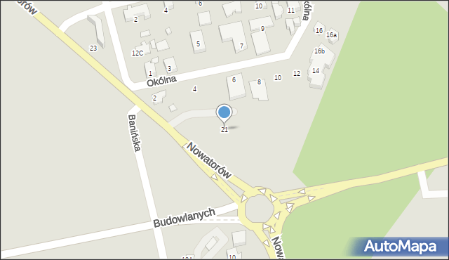 Gdańsk, Nowatorów, 21, mapa Gdańska